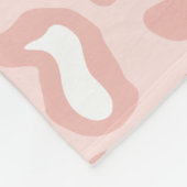 Zachte Roze Luipaard Fleece Dekbed Deken (Hoek)