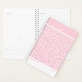 Zachte Roze Luipaard Modern Planner (Display)