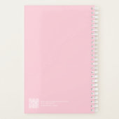 Zachte Roze Luipaard Modern Planner (Achterkant)