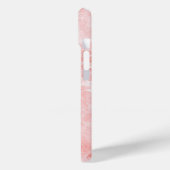 Zachte Roze Marmer Textuur iPhone Hoesje (Achterkant / Links)