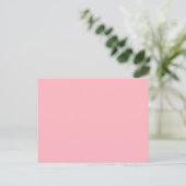 Zachte Roze Minimalistische Briefkaart (Staand voorkant)