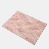 Zachte Roze Moderne Abstracte Ontwerp Patroon Deurmat (Schuin)