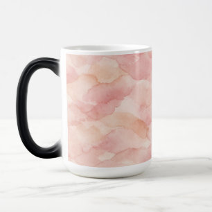 Zachte Roze Moderne Abstracte Ontwerp Patroon Magische Mok