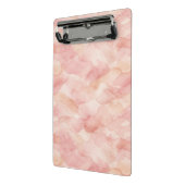Zachte Roze Moderne Abstracte Ontwerp Patroon Mini Klembord (Angled2)