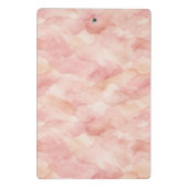Zachte Roze Moderne Abstracte Ontwerp Patroon Mini Klembord (Achterkant)