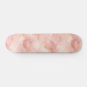Zachte Roze Moderne Abstracte Ontwerp Patroon Persoonlijk Skateboard (Horizontaal)