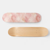 Zachte Roze Moderne Abstracte Ontwerp Patroon Persoonlijk Skateboard (Horizontaal)