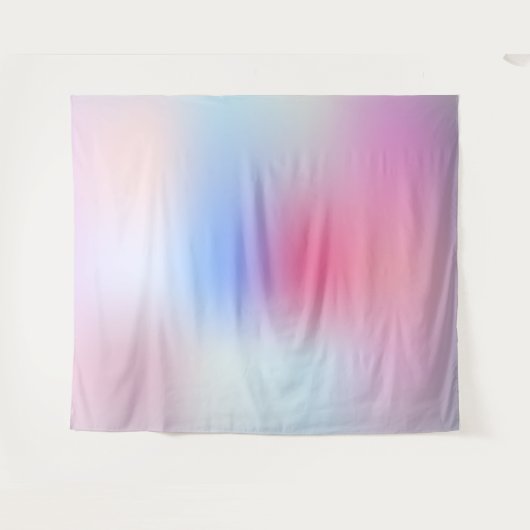 Zachte Roze Moderne Kleurrijk Wandkleed (Voorkant (horizontaal))