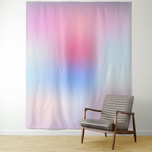 Zachte Roze Moderne Kleurrijk Wandkleed (In situ)