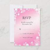Zachte roze neopflakken RSVP (Voorkant)