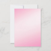 Zachte roze neopflakken RSVP Kaartje (Achterkant)