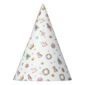 Zachte roze Notenkraker Verjaardag Feesthoedjes (Links)