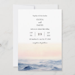 Zachte Roze Oceaangolven bij Dageraad Strand Bruil Kaart