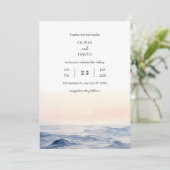 Zachte Roze Oceaangolven bij Dageraad Strand Bruil Kaart (Staand voorkant)