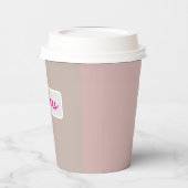 Zachte Roze Papieren Beker - Perfect voor Bachelor (Links)