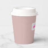 Zachte Roze Papieren Beker - Perfect voor Bachelor (Rechts)