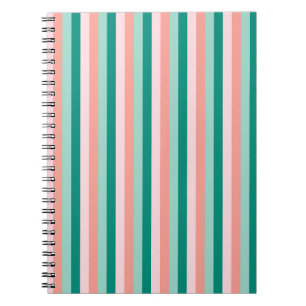 Zachte Roze Perzik Amber Yucca en Arbor Groen Pins Notitieboek