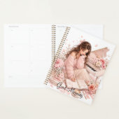 Zachte Roze Piano Bloemen Planner (Display)