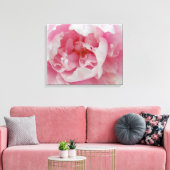 Zachte Roze Pioen Elegante Foto op Canvas (Insitu (Woonkamer))