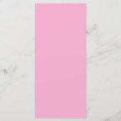 Zachte Roze Pioen Waterverf Bloemachtige Bruiloft Menu (Achterkant)