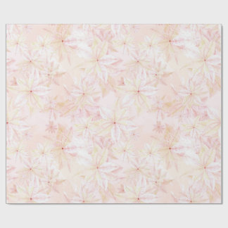 Zachte Roze Poinsettia's - Kerst Inpakpapier