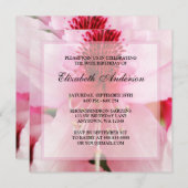 Zachte Roze Rhododendron Flowers 90th Birthday Par Kaart (Voorkant / Achterkant)