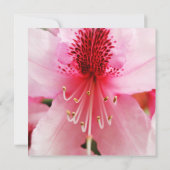 Zachte Roze Rhododendron Flowers 90th Birthday Par Kaart (Achterkant)