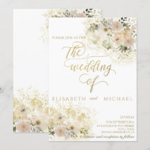 Zachte roze romantische bloem gouden kalligrafie