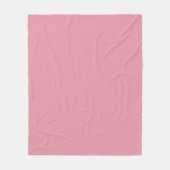 Zachte Roze Roos / Elegante Blush Kleur Mode Fleece Deken (Voorkant)