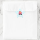 Zachte Roze Roos Met Liefde Sticker (Tas)
