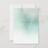 Zachte roze roze bloesems Weddenschap Dank je Bedankkaart (Achterkant)