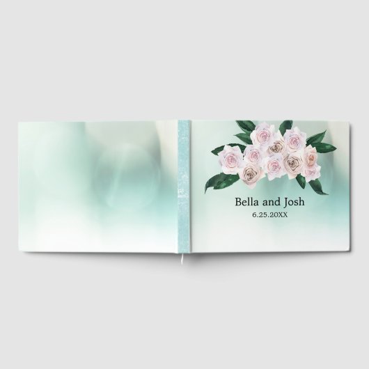 Zachte roze roze bloesems Weddenschap Gastenboek (Volledig)