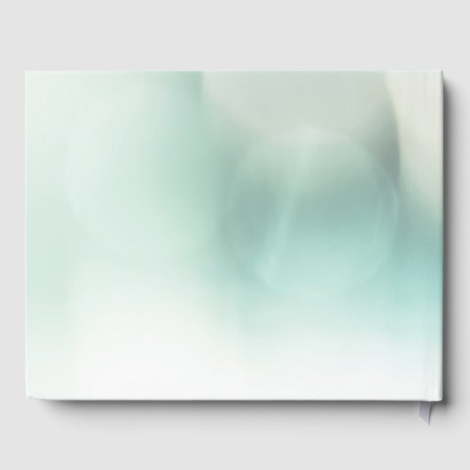 Zachte roze roze bloesems Weddenschap Gastenboek (Achterkant)