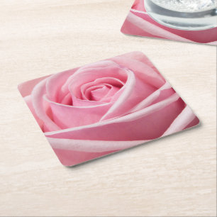 Zachte Roze Roze Kartonnen Onderzetters