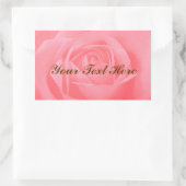 Zachte Roze Roze Rechthoekige Sticker (Tas)