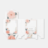 Zachte Roze Rozen Bedankdoosjes (Uitgevouwen)