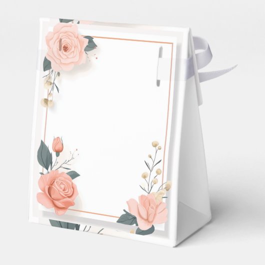 Zachte Roze Rozen Bedankdoosjes (Achterkant)