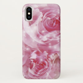 Zachte roze rozen iPhone x hoesje