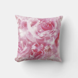 Zachte roze rozen kussen