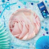 Zachte roze rozen papieren bordje (Feest)