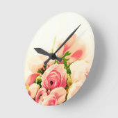 Zachte roze rozen! ronde klok (Hoek)