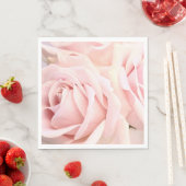 Zachte roze rozen servet (Insitu)