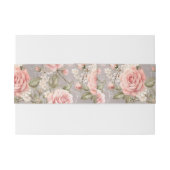 Zachte roze rozen uitnodigingen wikkel (Achterkant Voorbeeld)