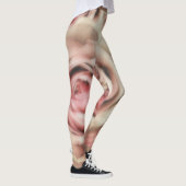 Zachte Roze Rozen Zachte Chic Uniek Leggings (Rechts)