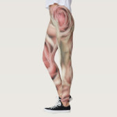 Zachte Roze Rozen Zachte Chic Uniek Leggings (Links)