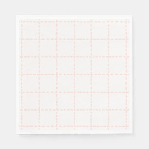 Zachte Roze Ruit Preppy Meisjesfeestje Servet