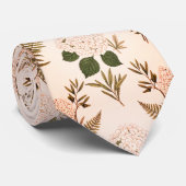  Zachte Roze & Salie Botanisch  Stropdas (Opgerold)