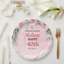Zachte Roze & Saliegroene Rozen Verjaardag Elke Le