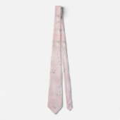 Zachte Roze Secret Garden Bloemige Bruiloft Stropdas (Voorkant)