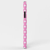Zachte roze stippen met naam Case-Mate iPhone case (Achterkant/rechts)